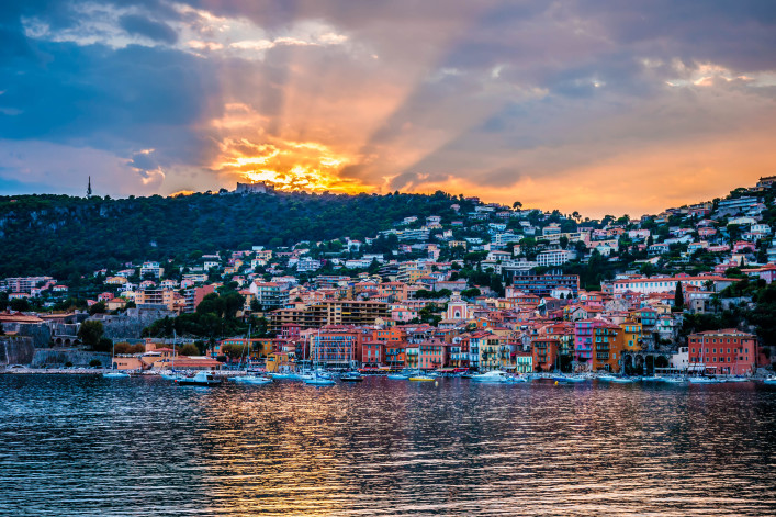 Sunset in Villefranche-sur-Mer