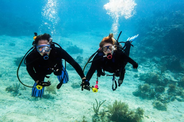 Heiratsantrag unter Wasser