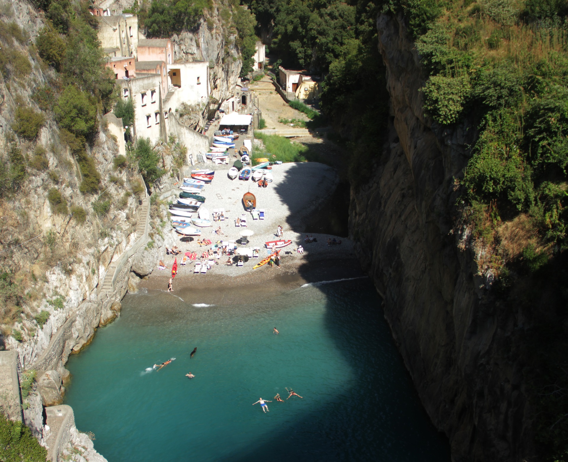 Beach Furore, Amalfi coast, Italy