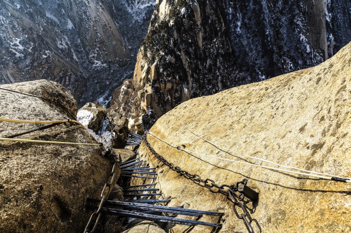 Huashan Pfad Leiter Weg