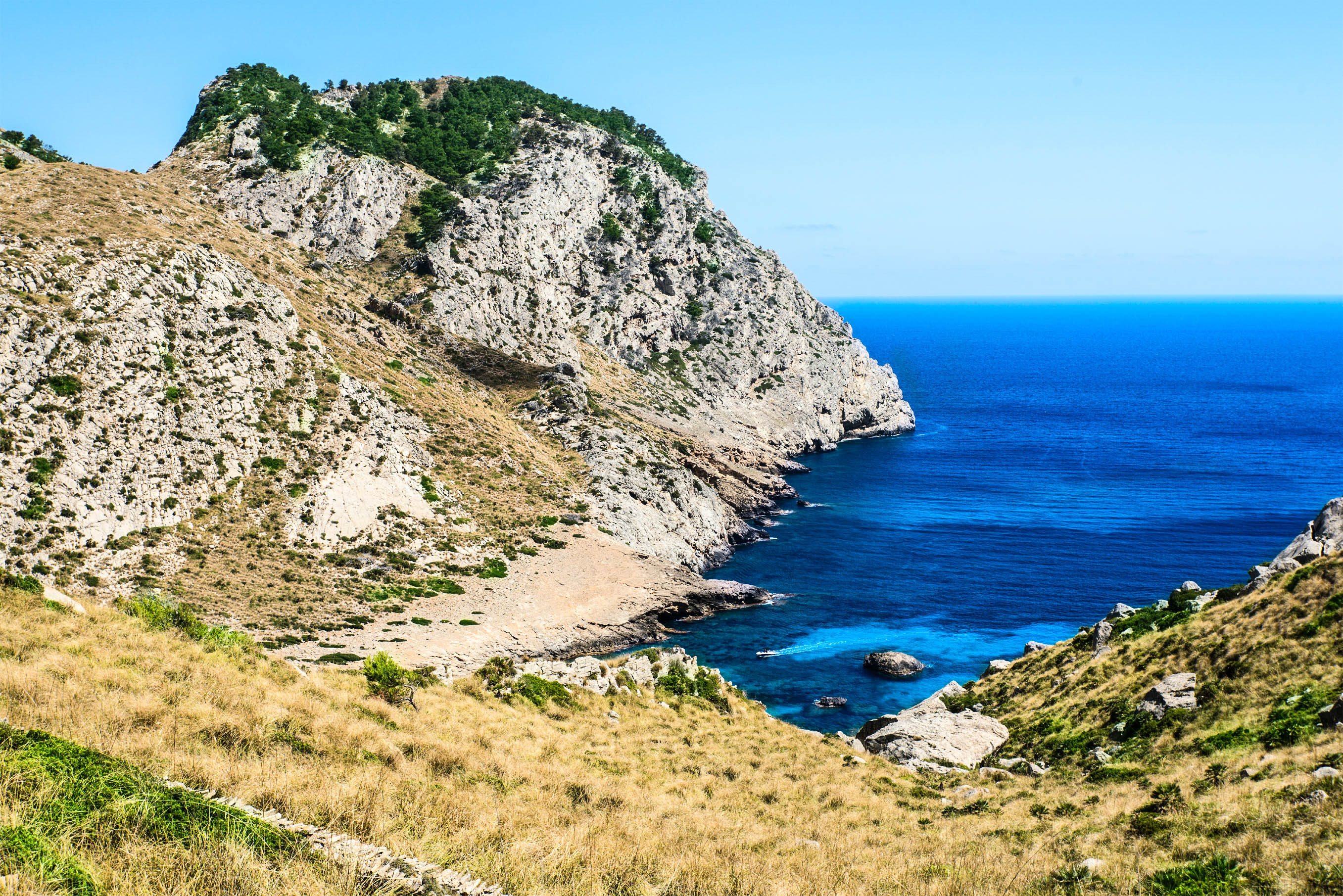 Het mooie strand Cala Figuera op Mallorca Het mooie strand Cala Figuera op Mallorca