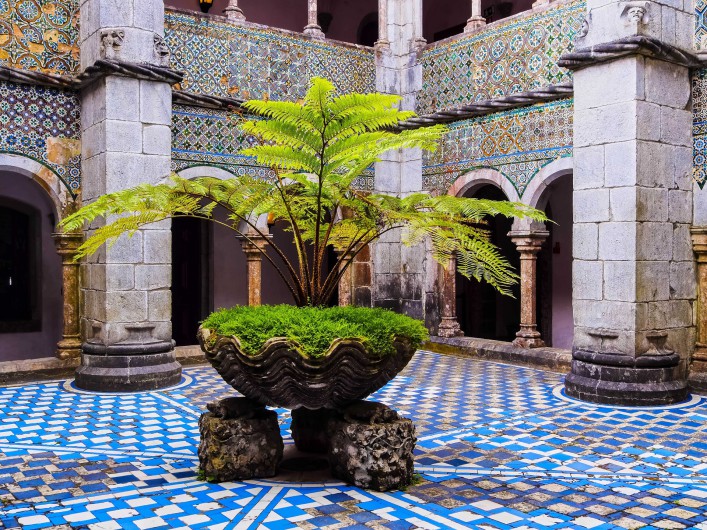 Palacio Nacional da Pena Kloster Innenhof