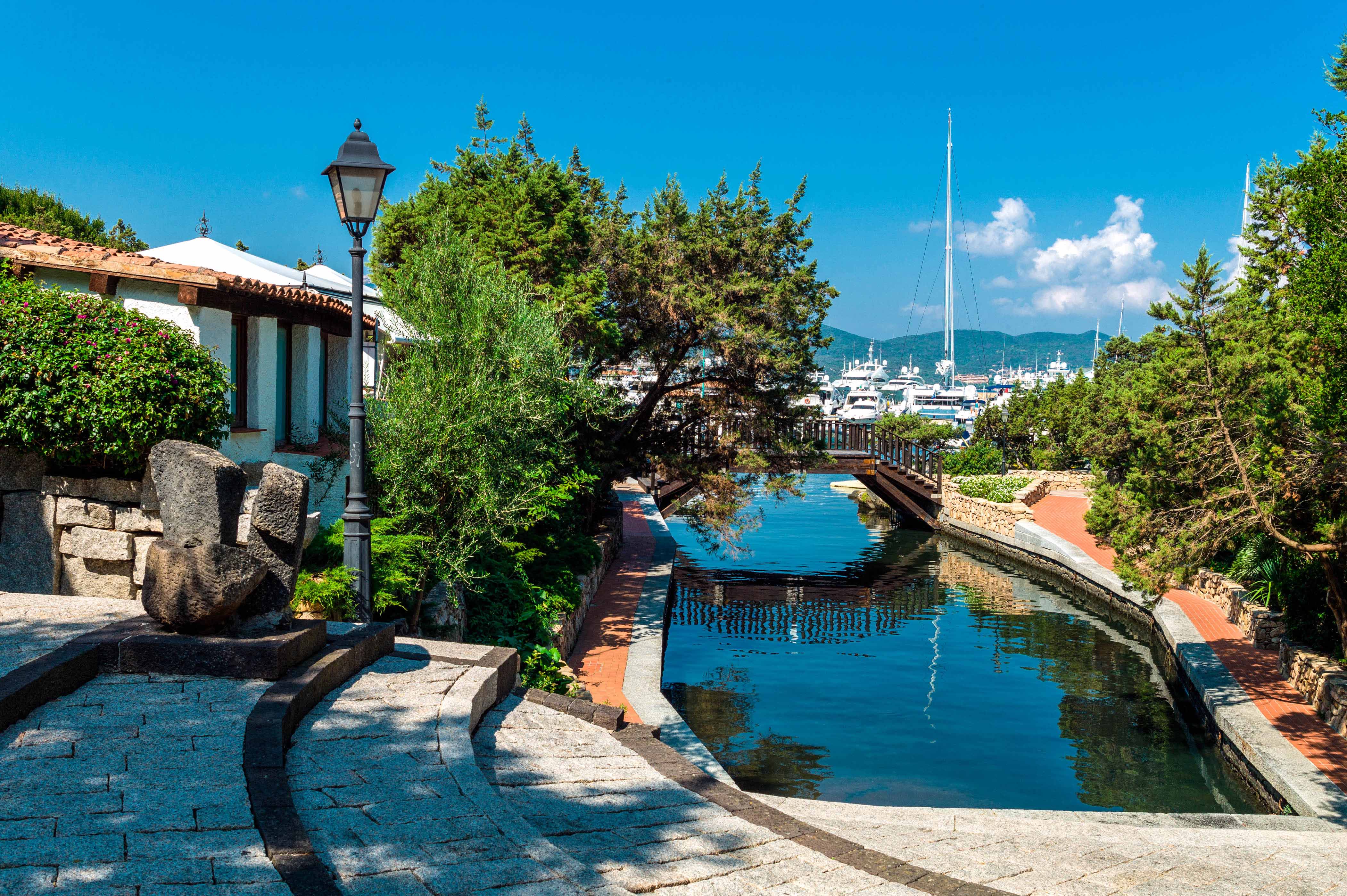 "Italy, Sardinia,Porto Rotondo, the Marina dock"