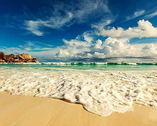 Strand op de Seychellen