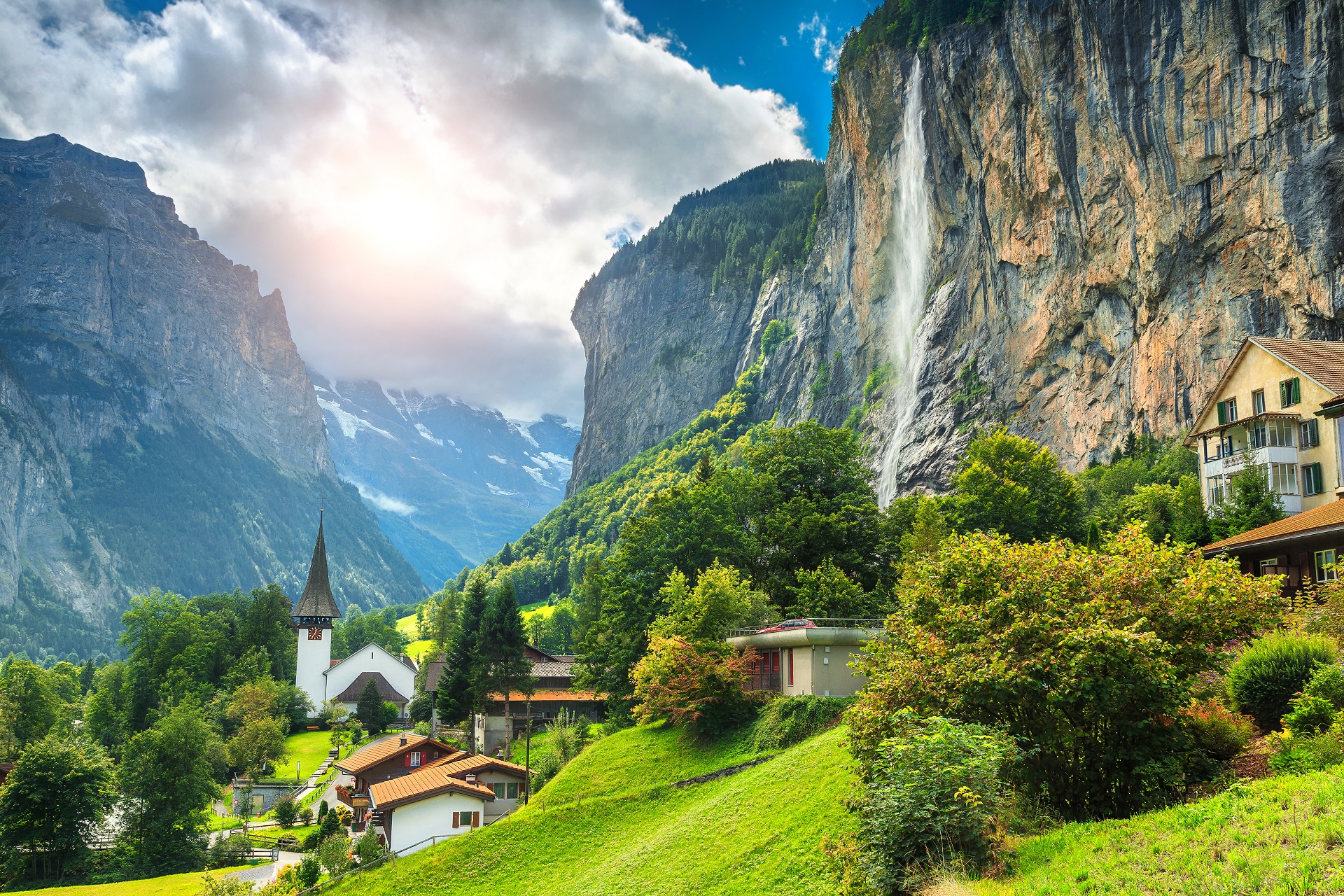 Lauterbrunnen In Der Schweiz Wasserf lle Der Herr Der Ringe