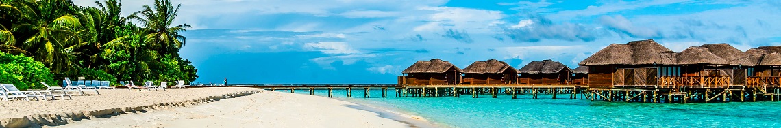 Het strand op de Malediven