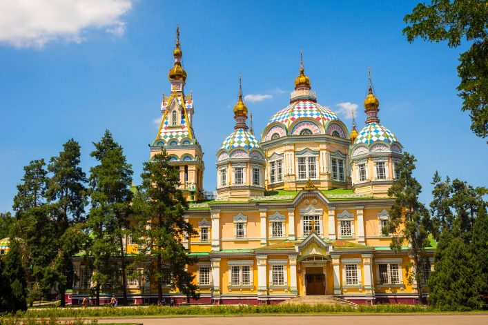 Almaty Kasachstan Christi-Himmelfahrt-Kathedrale
