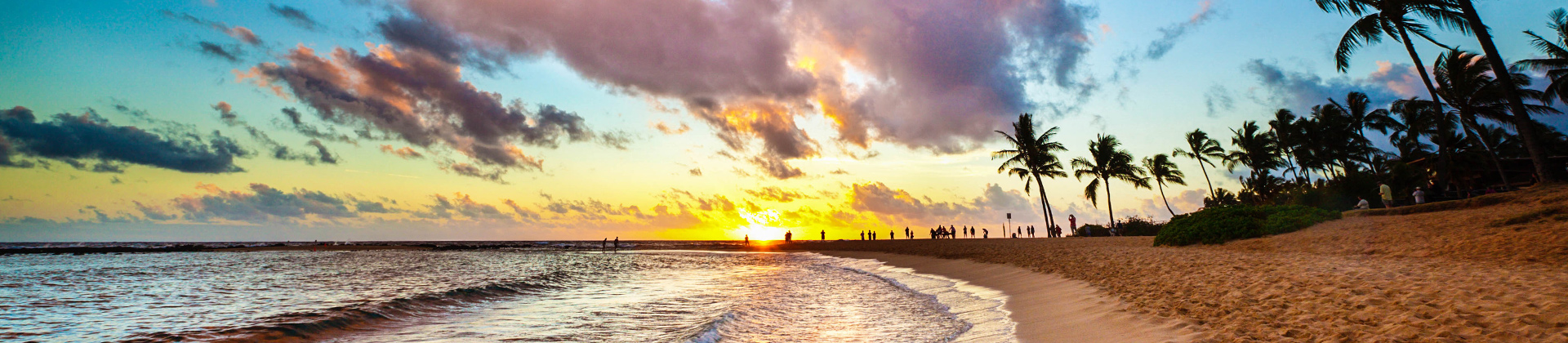 Strand op Hawaii