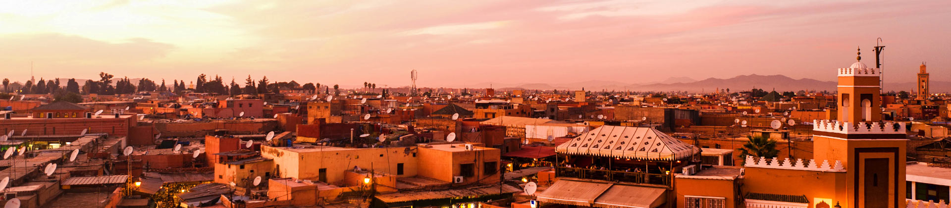 Uitzicht over Marrakech