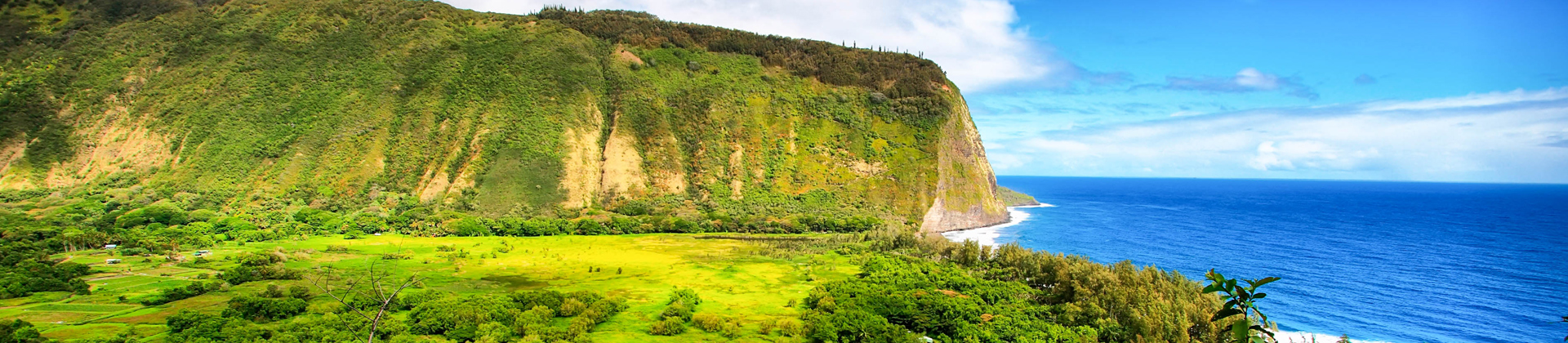 Waipio Valley op the big island in Hawaii