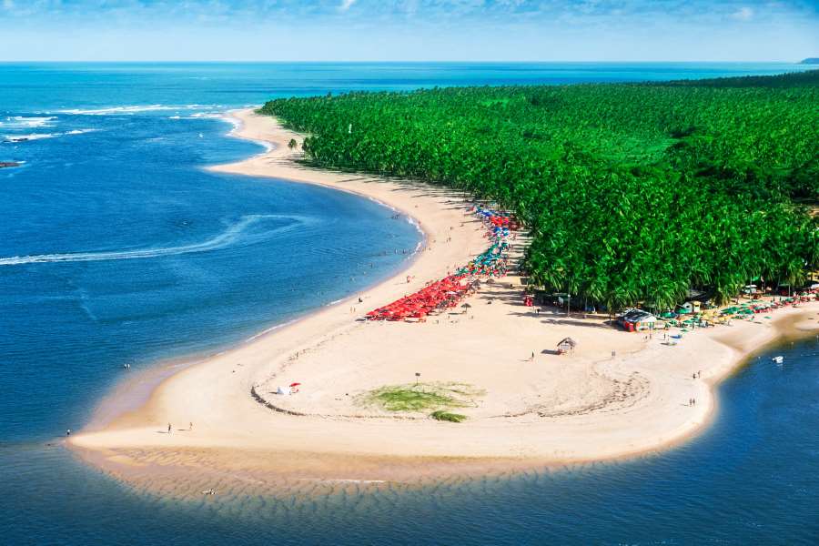 Maceió Beach in Brasilien